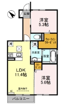 エスポワールの物件間取画像